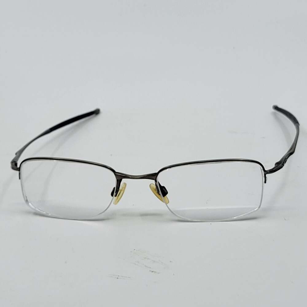 Oakley Jackknife 6.0 Eyeglasses Frames Titanium Toast Half Rim 51-20-138